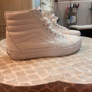 Vans White High-Top Sneakers